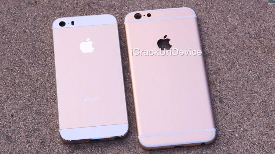 视频中所展示的 iphone 6后壳的 苹果logo是镂空的,与 iphone 5s的